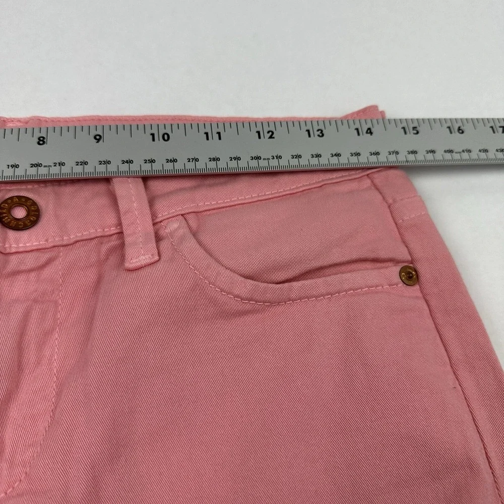 AG Adriano Goldschmied The Dietrich Flare Jeans Womens 26R Pink Low Rise Stretch
